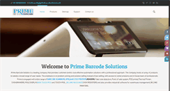 Desktop Screenshot of primebarcodesolutions.com