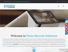 Tablet Screenshot of primebarcodesolutions.com